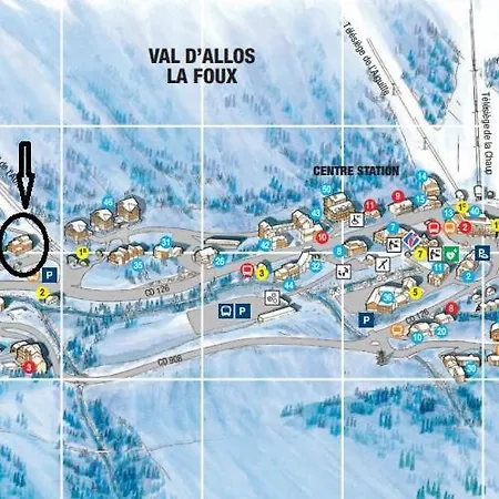 公寓 Avec Coin Nuit En Mezzanine La Foux D'allos *